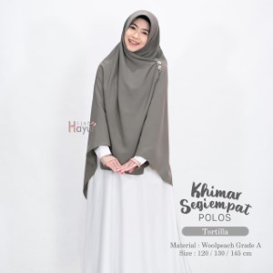 Khimar Segiempat Polos Hijab Hayuri - Tortilla